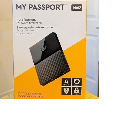 Western Digital My Passport External Hard Drive - 4TB
